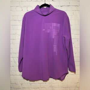 Vintag San Michelle Bag size large purple mock neck pullover